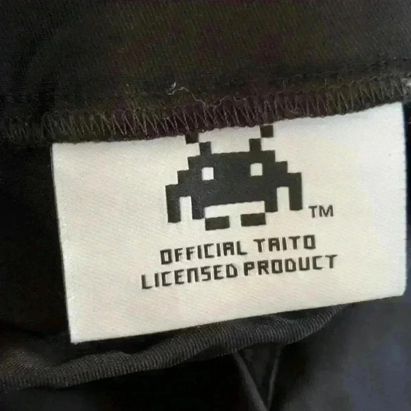 NEW Zara x Space Invader 👾 Taito Collab Black Leggings XS Stirrups - Picture 4 of 6